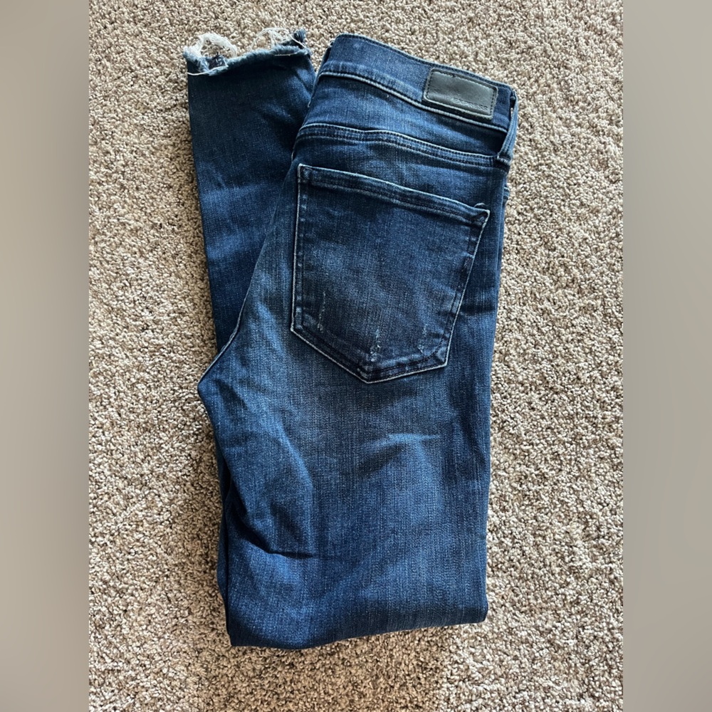 Express Women's Dark Blue Slim Jeans